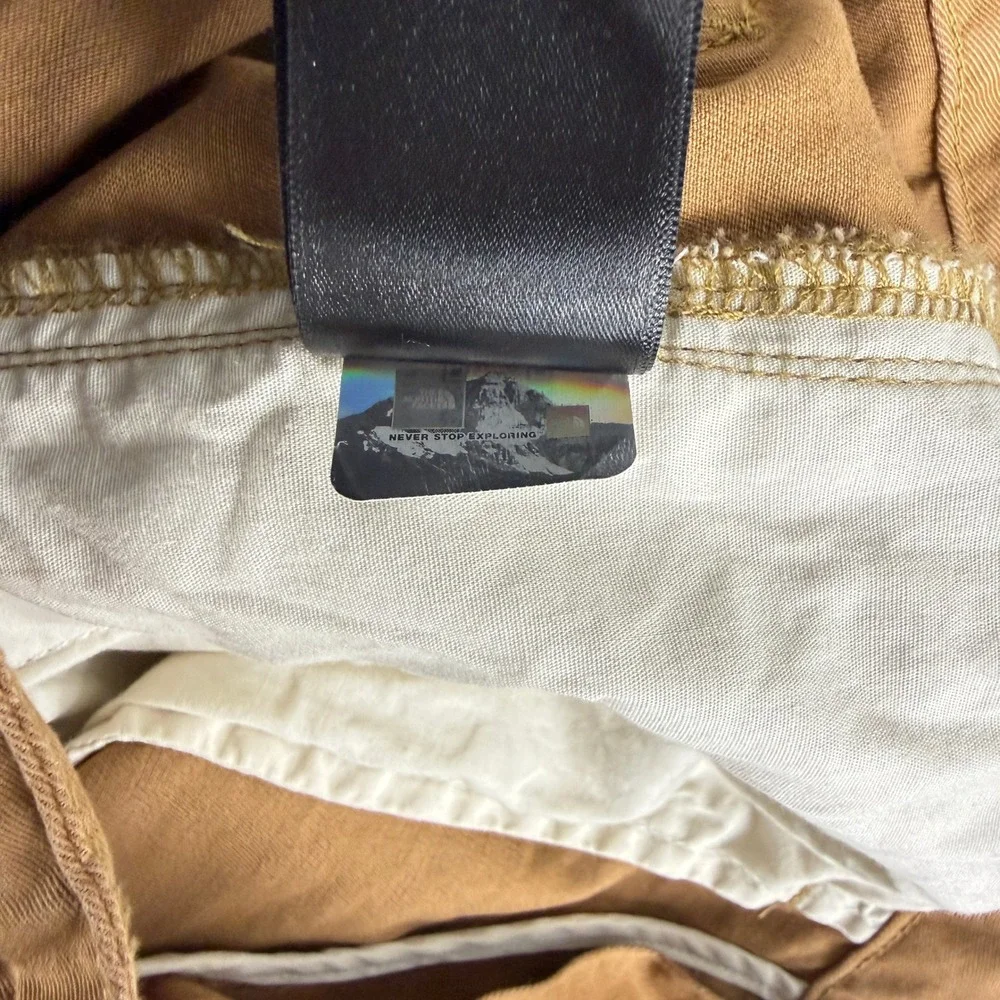 The North Face Motion Pants Men's 30 Brown Stretch Chino Hiking Outdoor Trousers